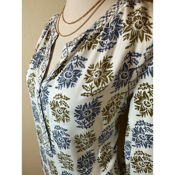 LOFT Floral Boho Tunic Dress | Size Medium | Effortless Everyday Style - Picture 5 of 12